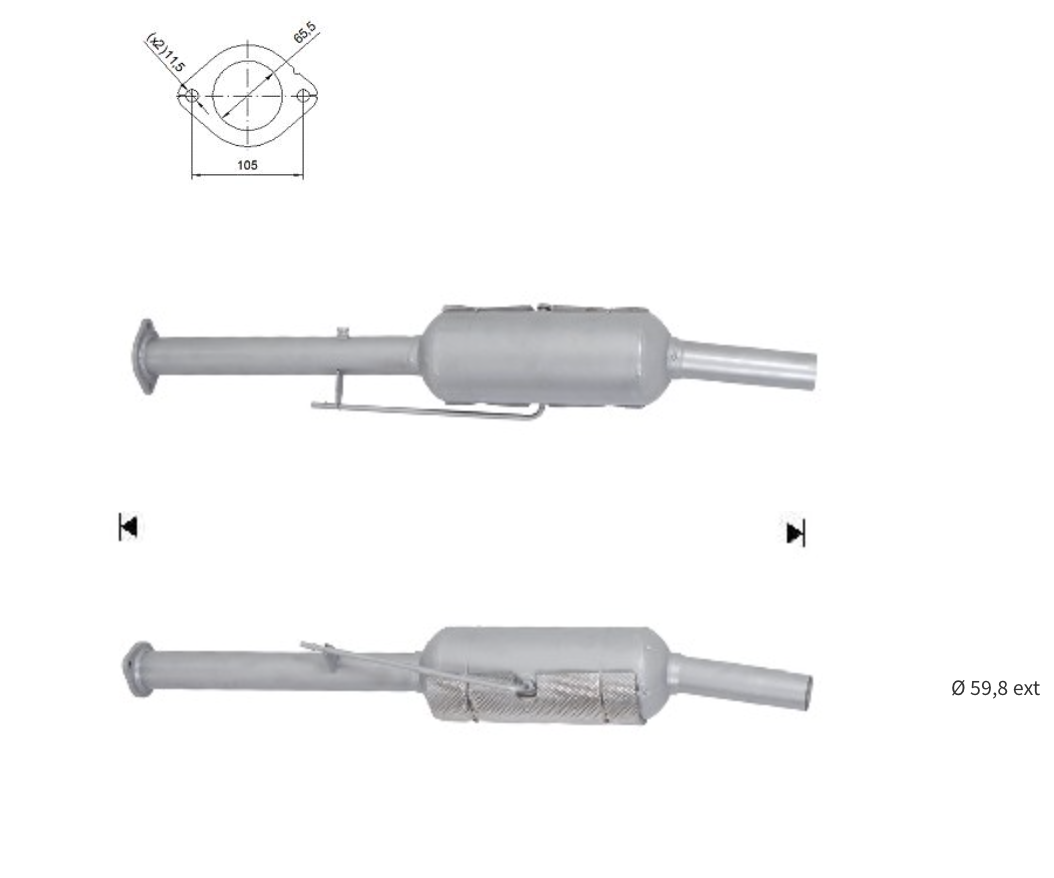 DPF FORD C-MAX 2.0TD, 2060458 2119767