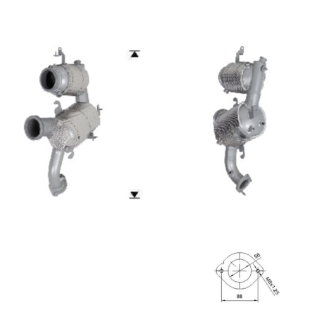 DPF ALFA ROMEO TONALE 1.6TD, 52166324