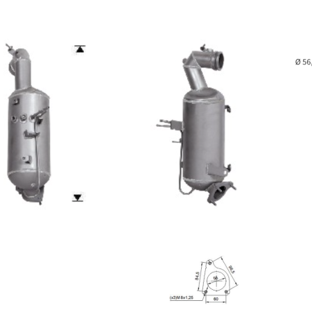 DPF OPEL ASTRA 1.6TD, 55499355
