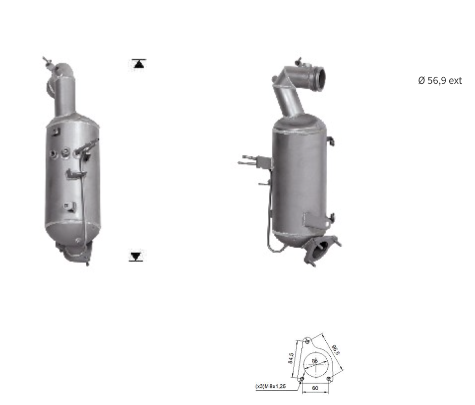 DPF OPEL ASTRA 1.6TD, 55499355